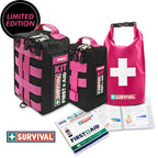 Black + Pink Vehicle First Aid Bundle | Road & Outdoor | Survival