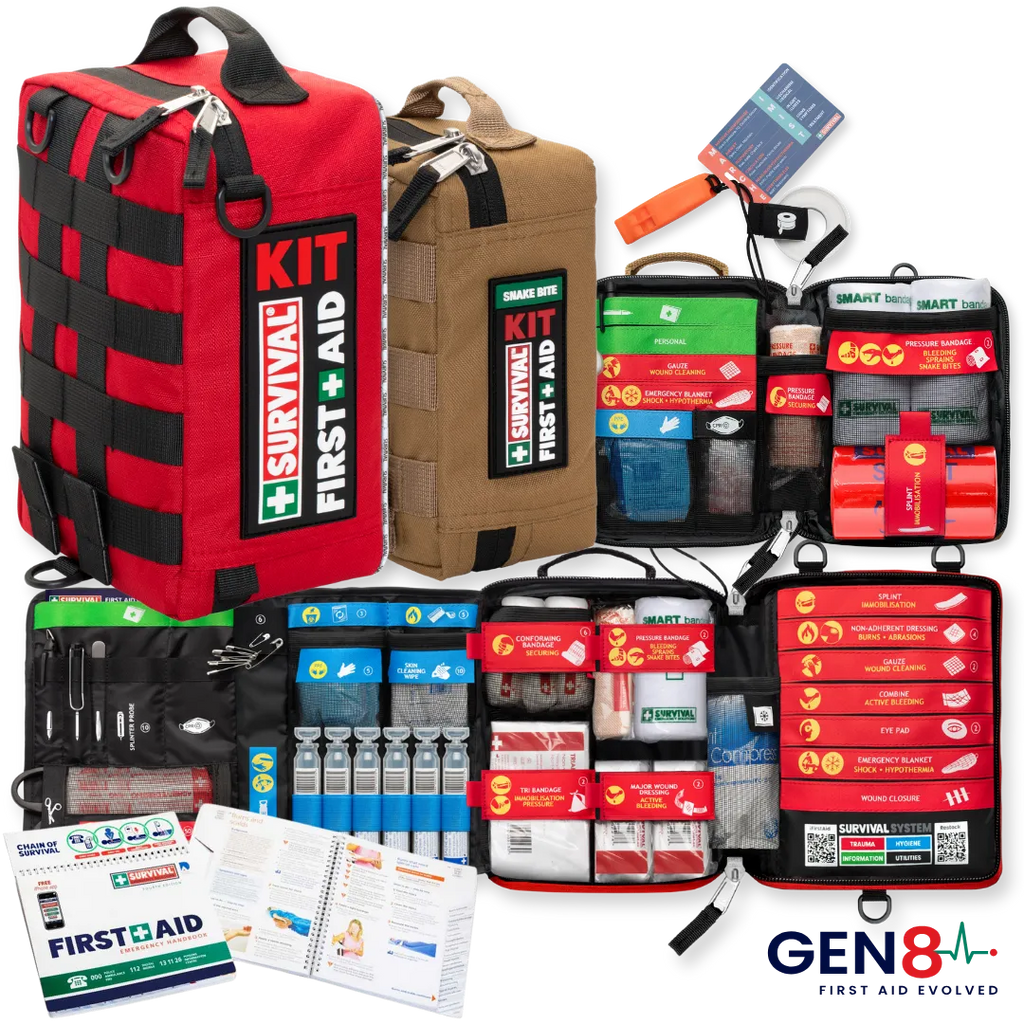Gen 8 Outdoor First Aid Bundle | Remote Site Use | Survival