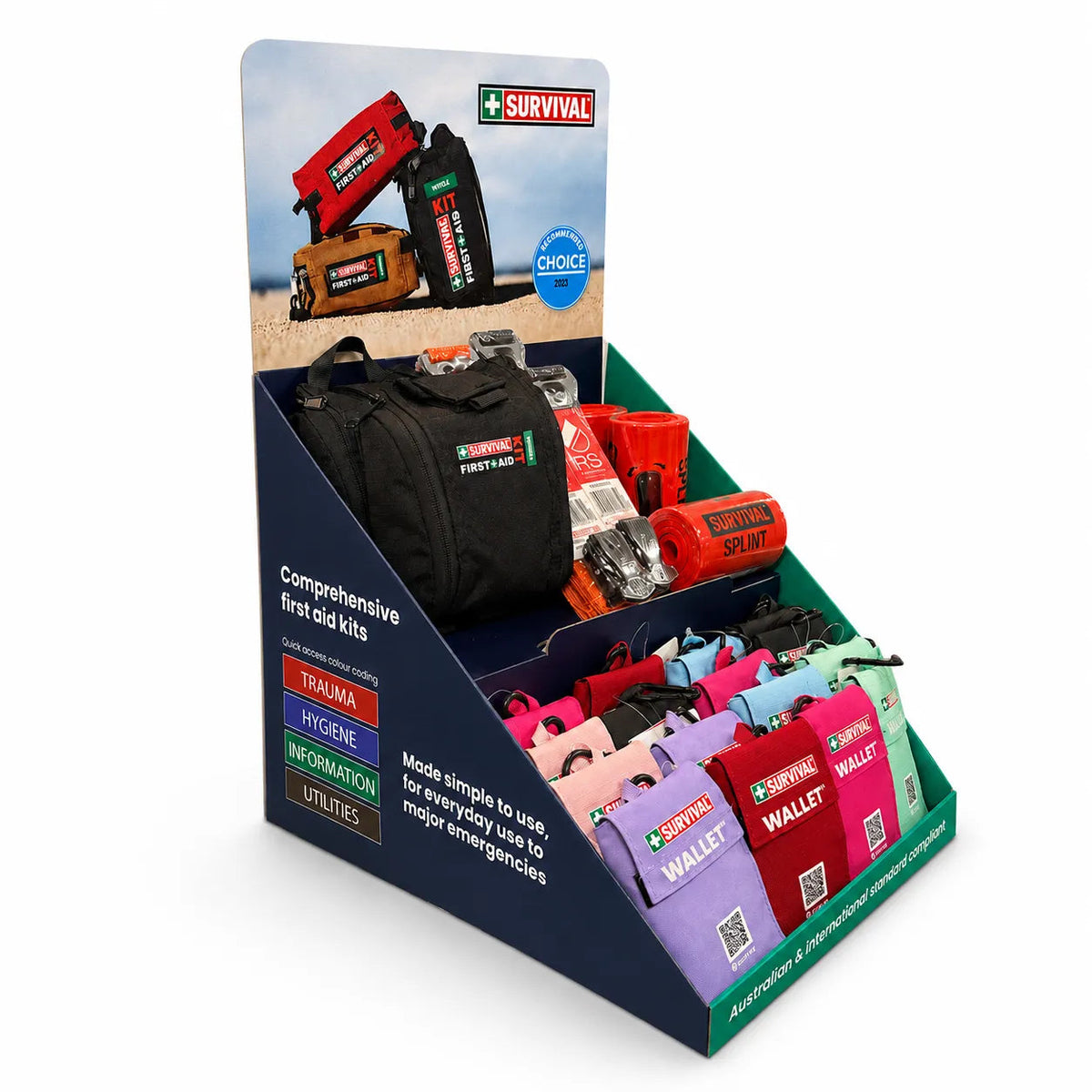 2 Tier Counter Display | Retail Point of Sale | Survival