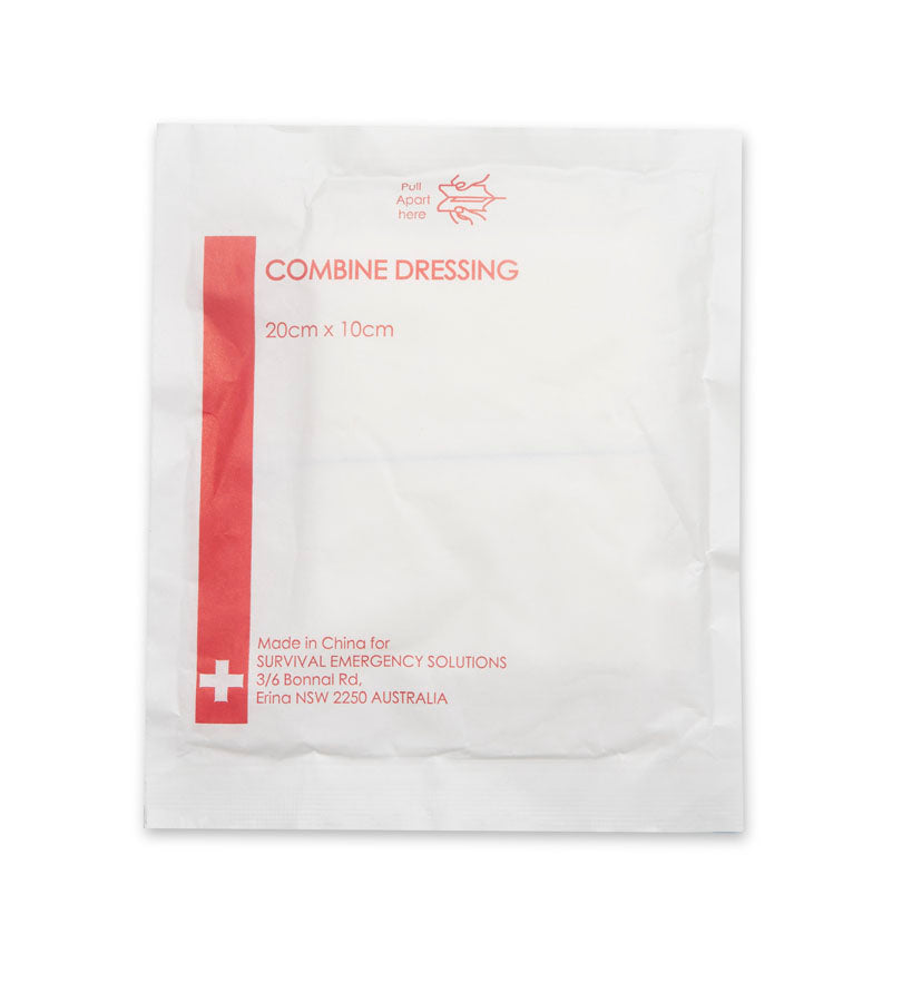 10cm x 20cm Sterile Combine Dressing | First Aid Kits | Survival