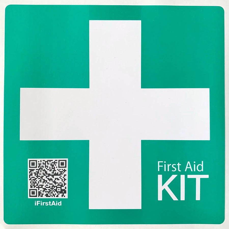 15cm x 15cm Vehicle First Aid Sticker | Fleet Safety | Survival