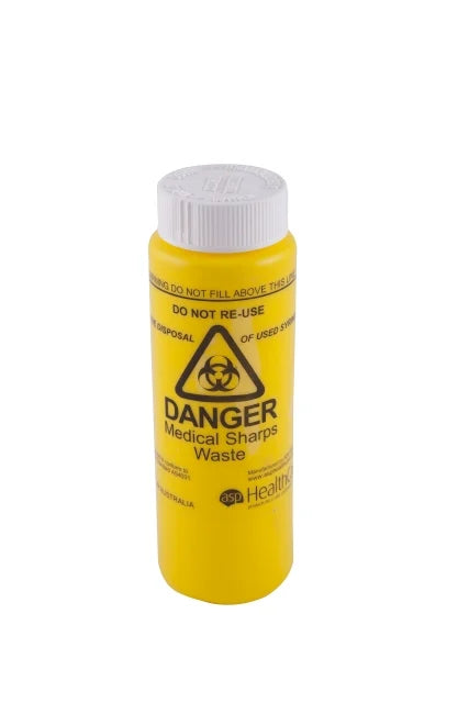 150ml Screw Top Sharps Container | Medical Waste | Survival