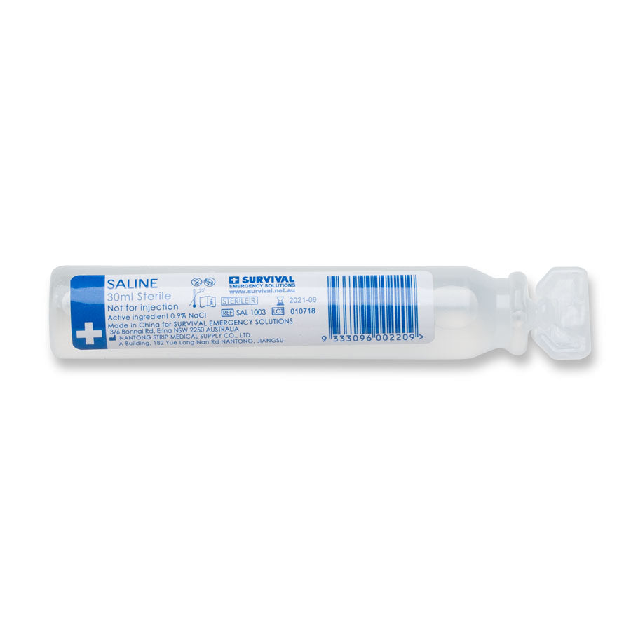 30ml Sterile Saline Ampoule | First Aid Kits | Survival