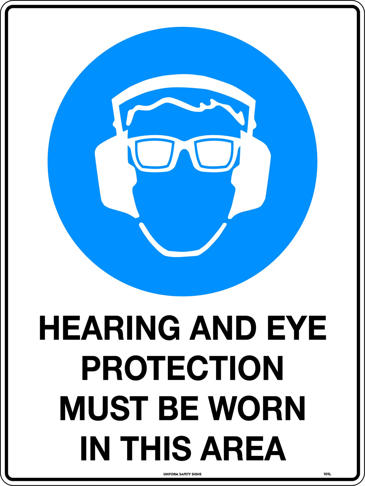 Metal Mandatory PPE Sign | Mining & Industrial Sites | Uniform Safety Signs