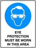 200mm Eye Protection Sign | Mining and Construction | Uniform Safety Signs