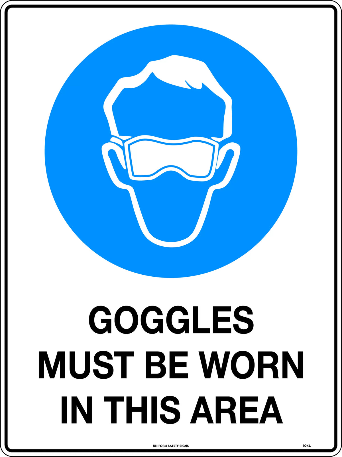 200mm Disc PPE Required Sign | Industrial Workshops | Uniform Safety Signs