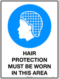 Poly Hair Protection PPE Sign | Food Processing | Uniform Safety Signs