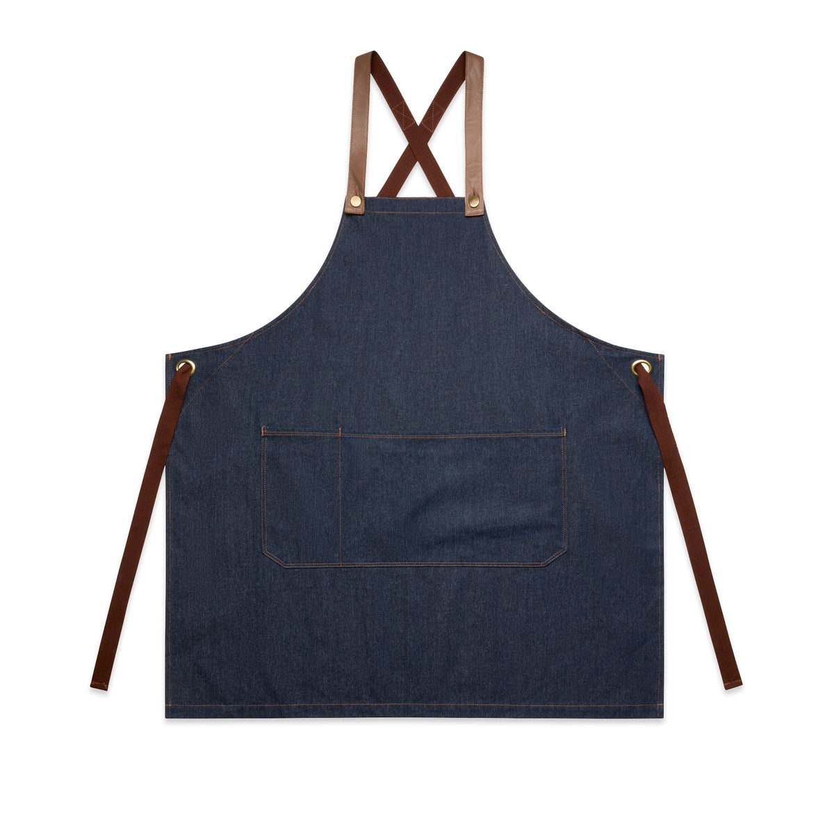 Heavy Weight Cotton Denim Apron | Workshop & Studio | Ascolour, view 2