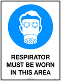 Respirator Must be Worn Mandatory Sign | Industrial Sites | Uniform Safety Signs