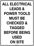 Metal Mandatory Tagging Sign | Construction Sites | Uniform Safety Signs