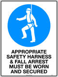 50mm Mandatory PPE Sign | Height Work Areas | Uniform Safety Signs