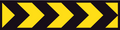 1200x300mm 6mm Corflute Class 1 Reflective Chevrons Sign