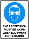 600x400mm Mandatory PPE Sign | Workshop & Plant | Uniform Safety Signs