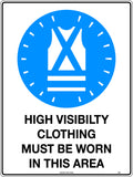 Self Adhesive PPE Required Sign | Site Access | Uniform Safety Signs