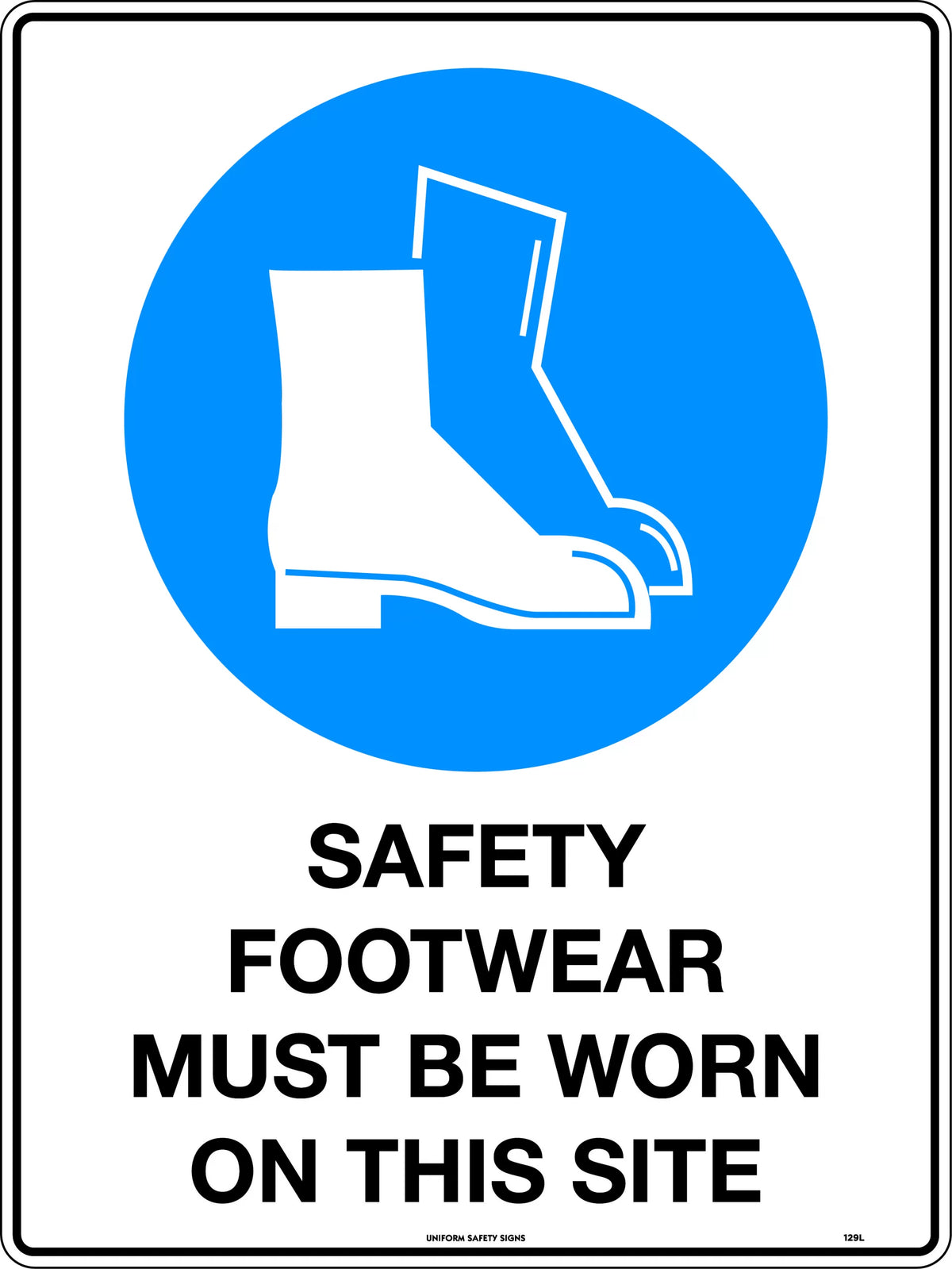 600x400mm PPE Required Sign | Industrial Sites | Uniform Safety Signs