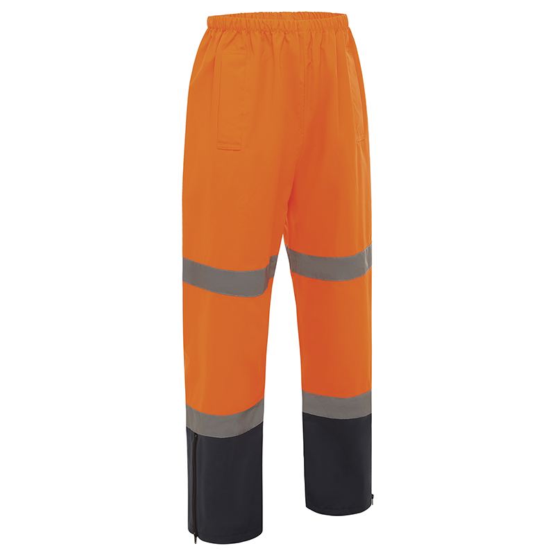 Hi Vis Wet Weather 2 Tone Taped Rain Pants - view 1