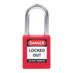 Brady Safety Plus Lockout Padlock | Red, Keyed Differently