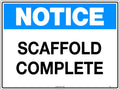 Metal Notice Scaffold Complete | Construction Sites | Uniform Safety Signs