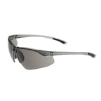 Grey Frame Plano Safety Glasses with Hard Coat Lens | Vision Safe, view 2