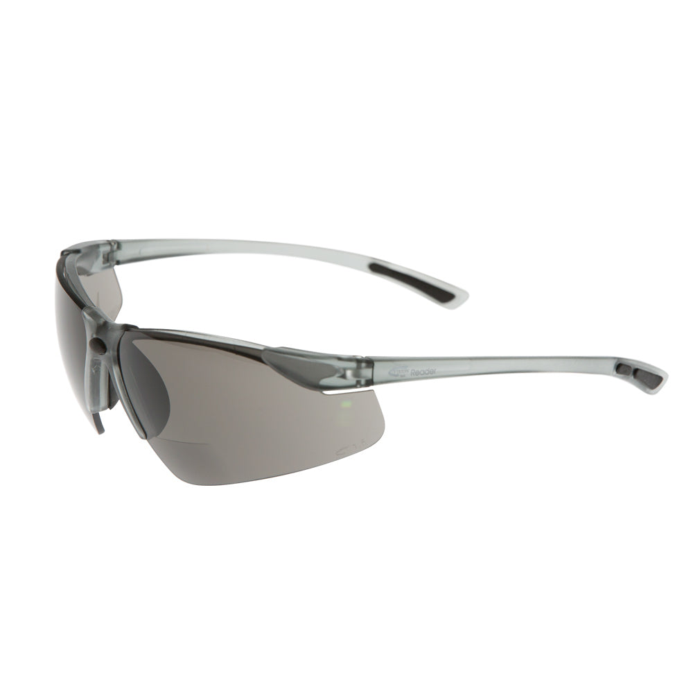 Reader 3.0x Magnification Grey Frame Safety Glasses | Vision Safe, view 2