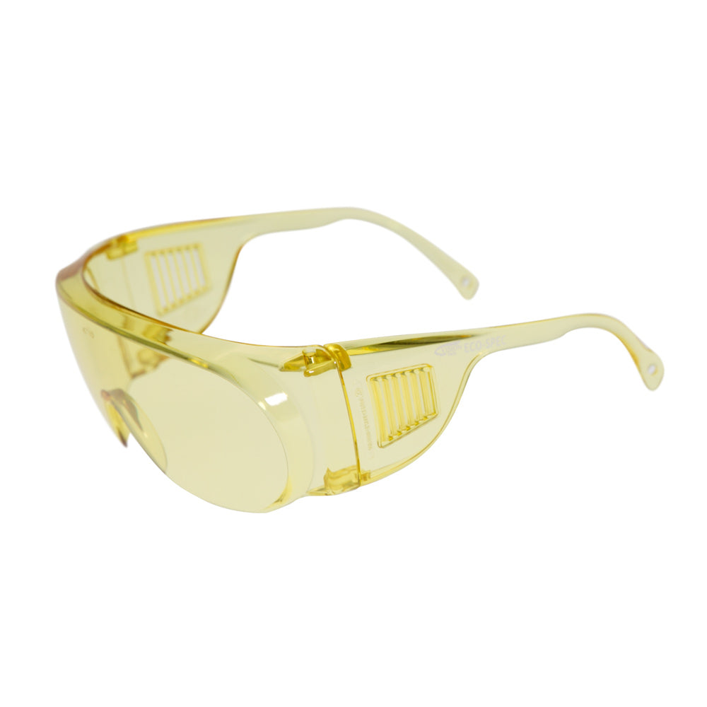 Yellow Frame Amber Lens Safety Glasses | Vision Safe
