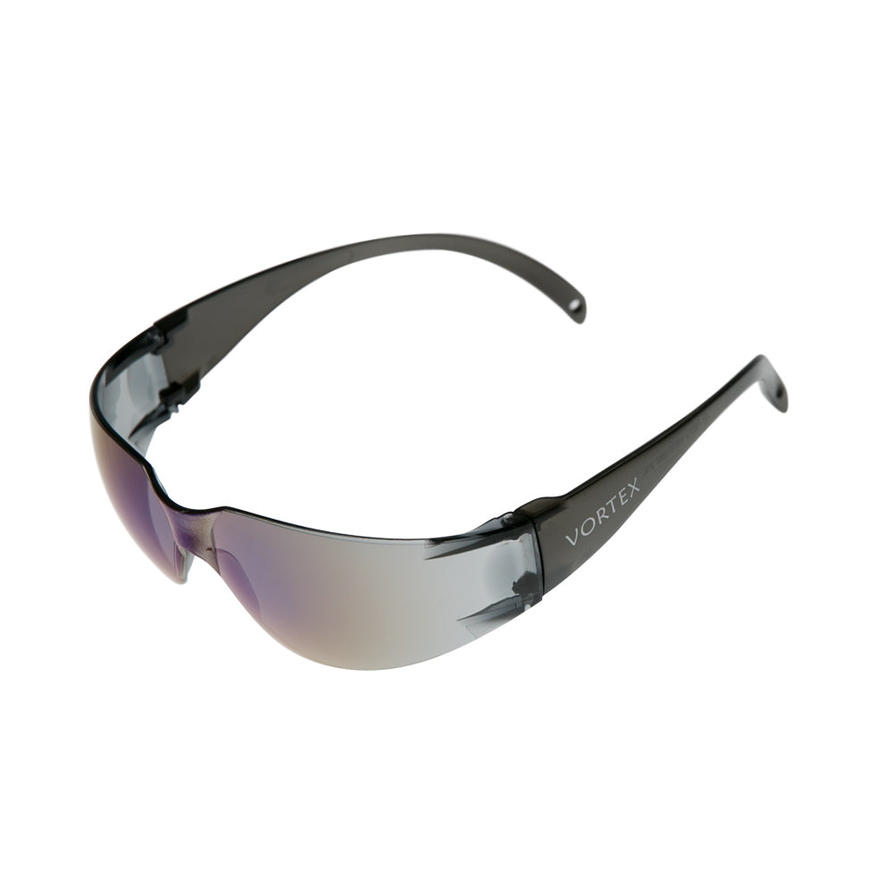 Vortex Grey Frame Blue Mirror Safety Glasses | Vision Safe