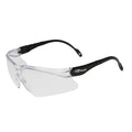 Interceptor Black Frame Hard Coat Safety Glasses | Vision Safe