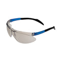 Blue Frame Silver Mirror Safety Glasses | Vision Safe