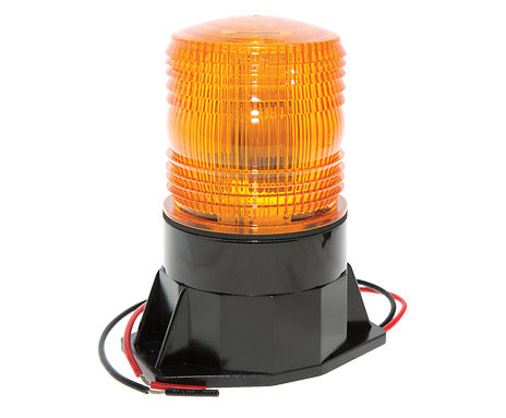 Tall Amber LED Beacon - Hardwire 12-24V | Vision Safe