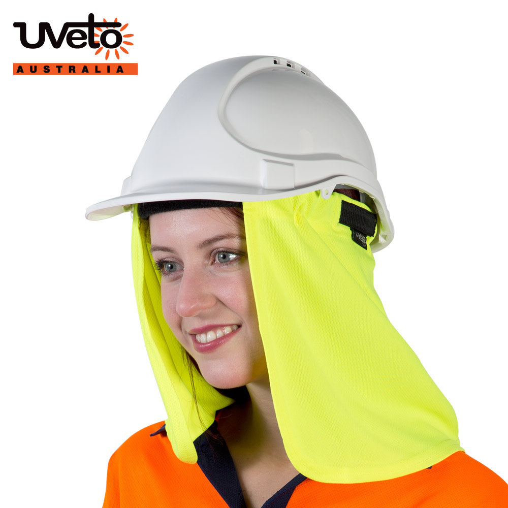 Attach-A-Flap Micro Mesh Neck Protector | Vision Safe, view 2