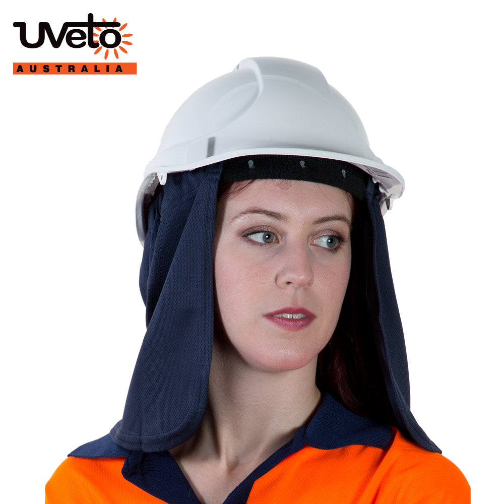 Attach-A-Flap Micro Mesh Neck Protector | Vision Safe, view 3