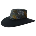 Nullarbor Indigenous Print Micromesh Wide Brim Hat | Vision Safe