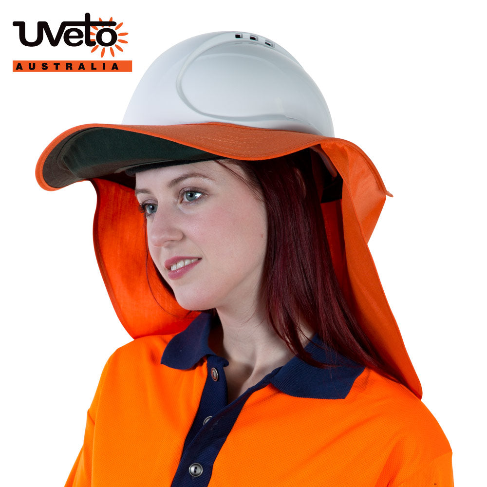 Brim 'N Shade Poly/Cotton Hard Hat Sun Shield | Vision Safe, view 2