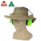 Wide Brim Sun Hat for Hearing Protection | Vision Safe