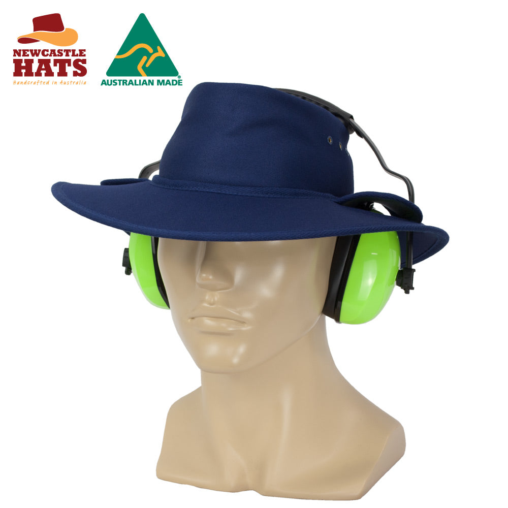 Wide Brim Sun Hat for Hearing Protection | Vision Safe, view 2
