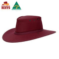 Gibson Wide Brim Hat - Burgundy | Vision Safe