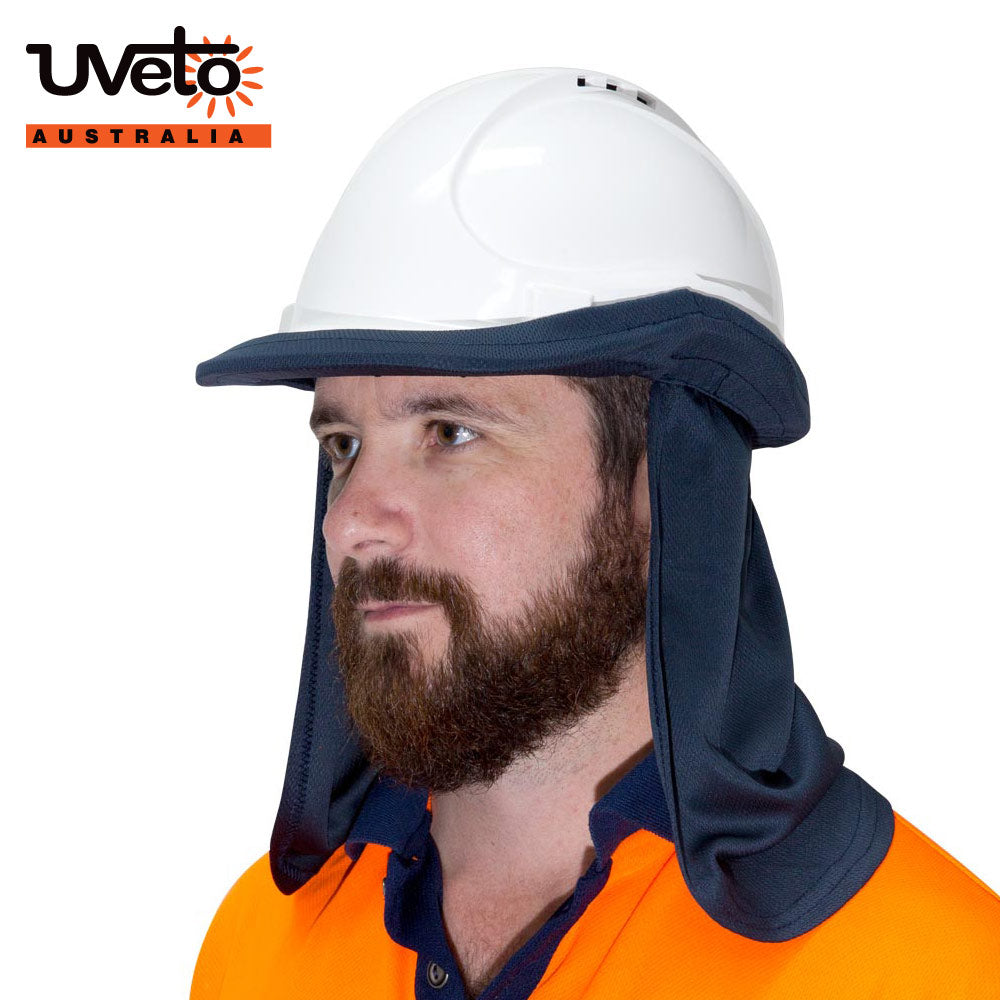 Micro Mesh Hard Hat Neck Flap | Vision Safe, view 3