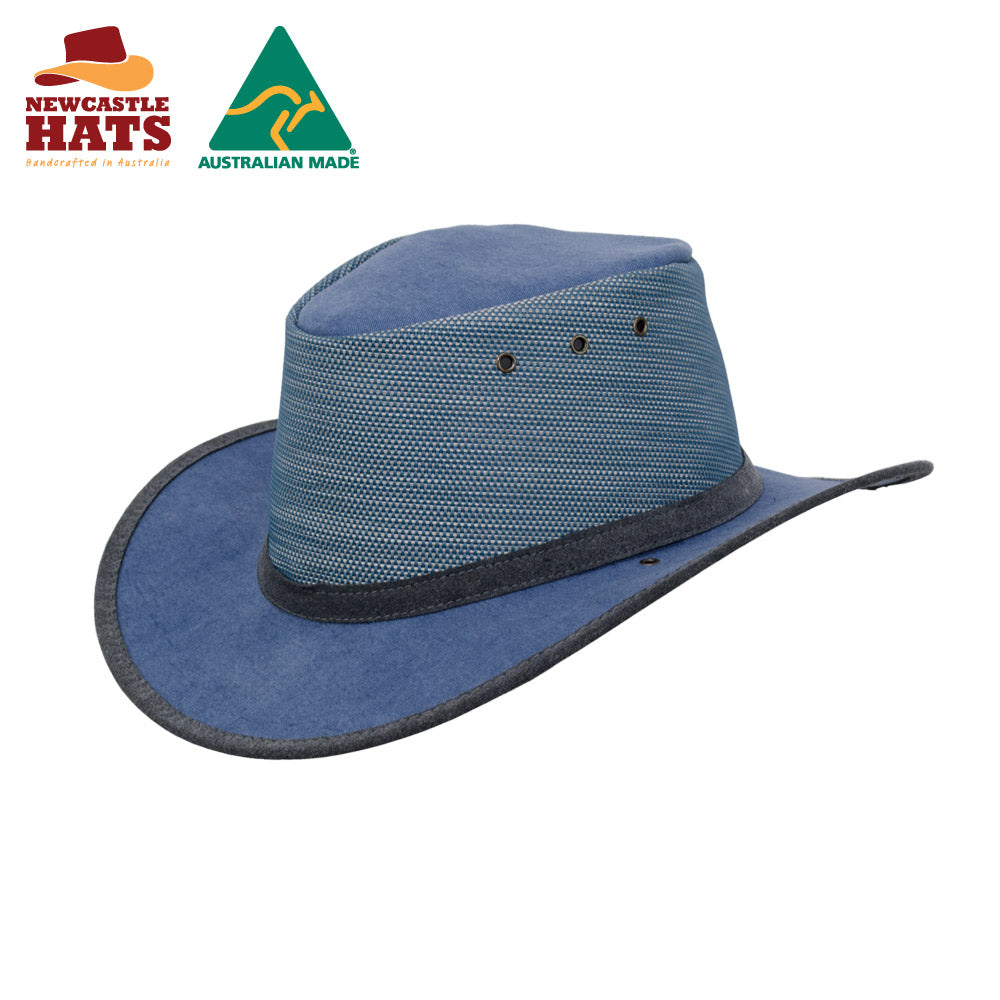 Breeze Cobalt Medium Brim Hat | Vision Safe