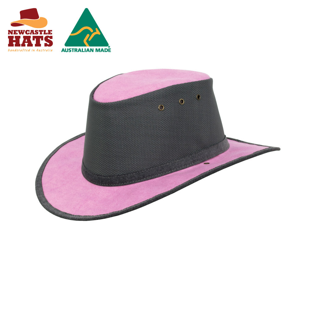 Isa Breeze Medium Brim Hat - Musk and Gun Metal | Vision Safe