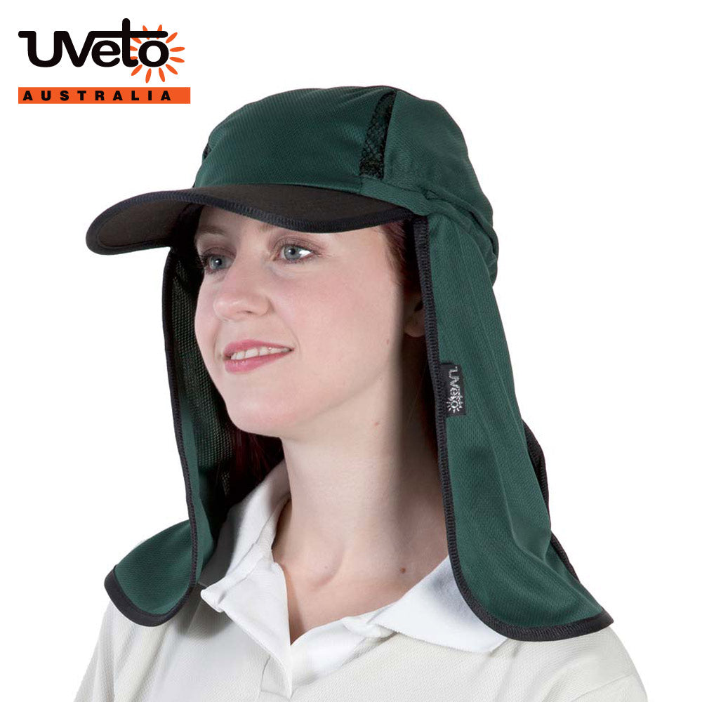 Micro Mesh Sun Hat - Bottle Green | Vision Safe
