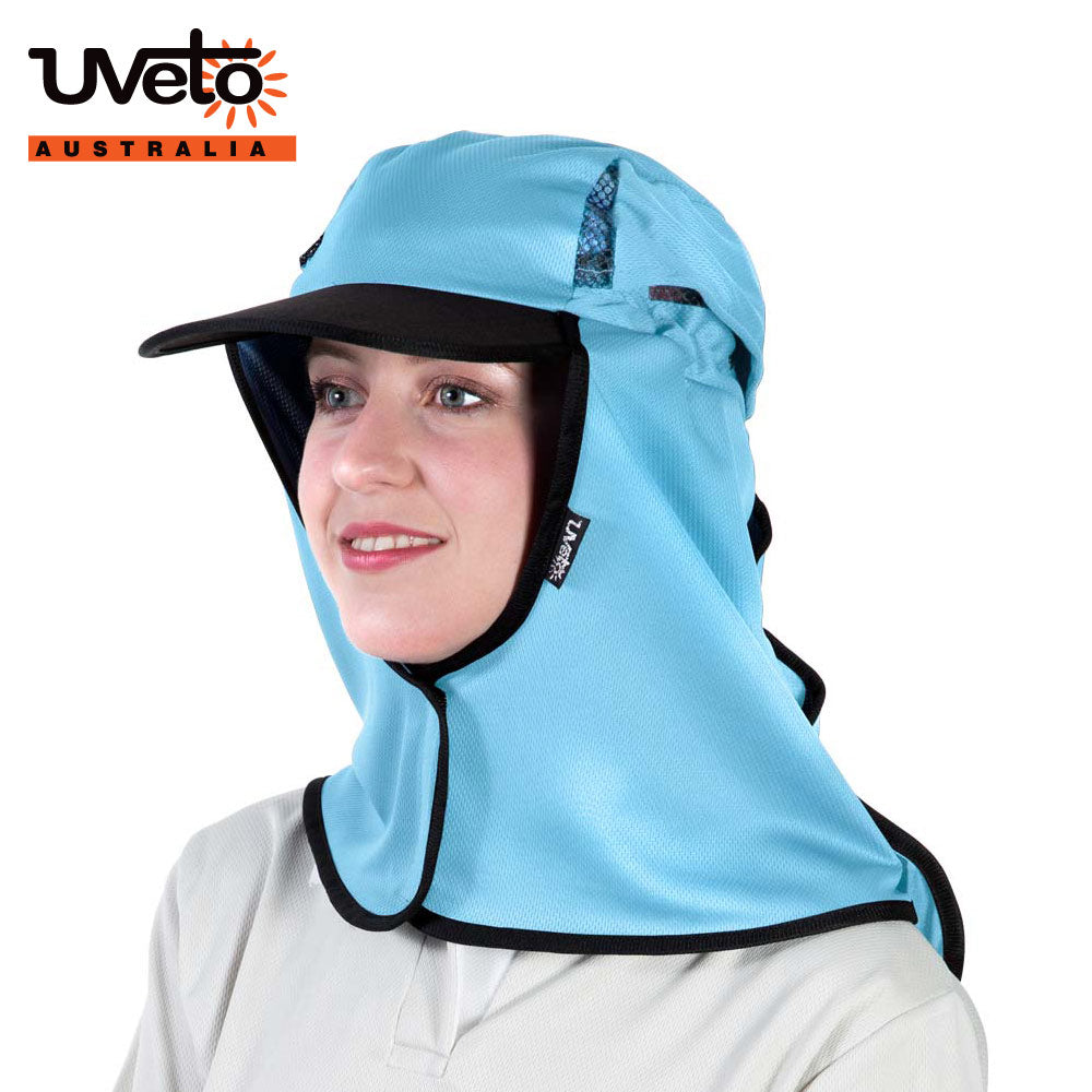 Kalahari Micro Mesh Aqua Sun Hat | Vision Safe