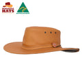 Tan Wide Brim Hat with Chinstrap and Toggle | Vision Safe