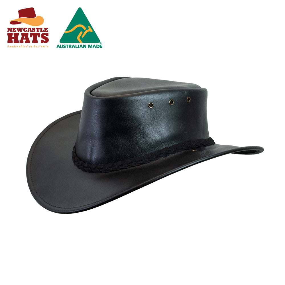 Murray Leather Wide Brim Hat | Vision Safe