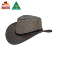 Murray Breeze Cinnamon Leather Hat | Vision Safe
