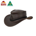 Murray Cinnamon Leather Hat | Vision Safe