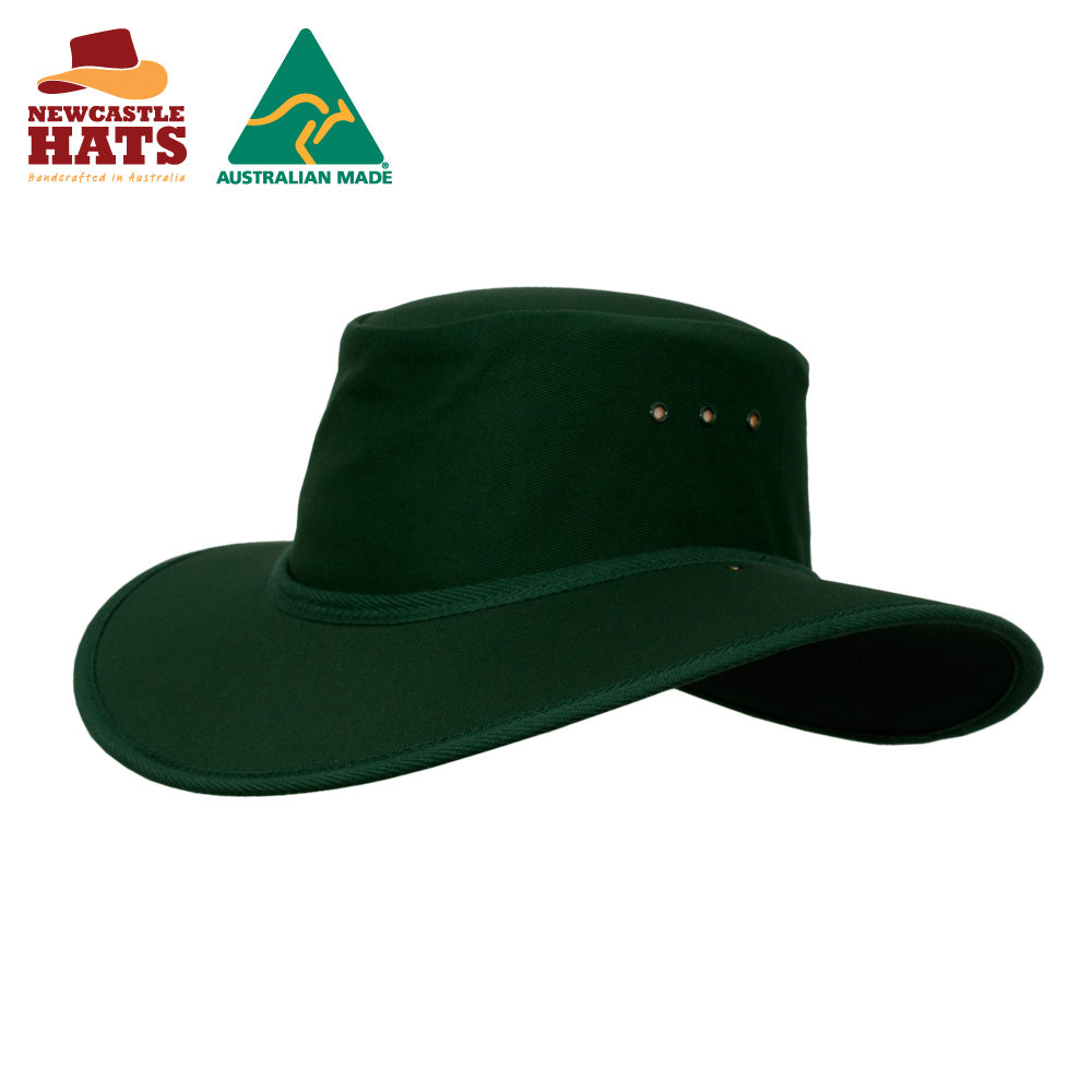Nullarbor Wide Brim Hat - Bottle Green | Vision Safe