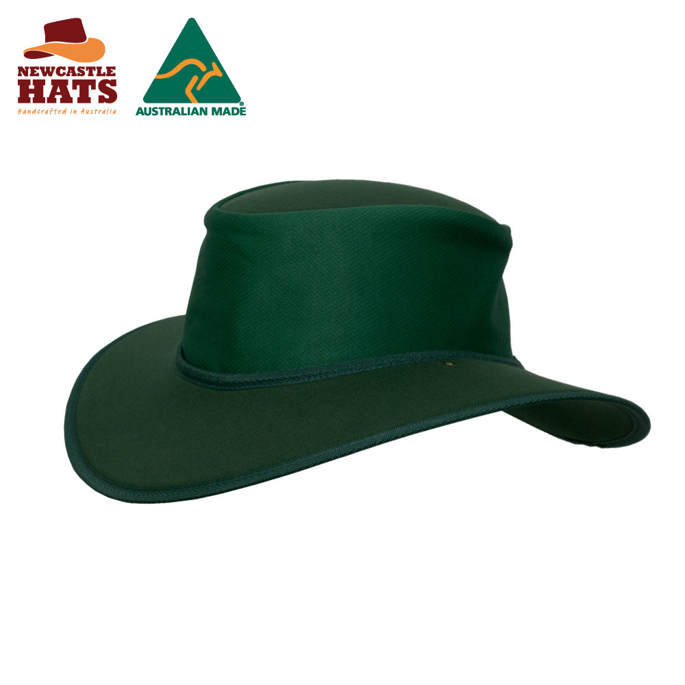 Nullarbor Micro Mesh Hat - Bottle Green | Vision Safe
