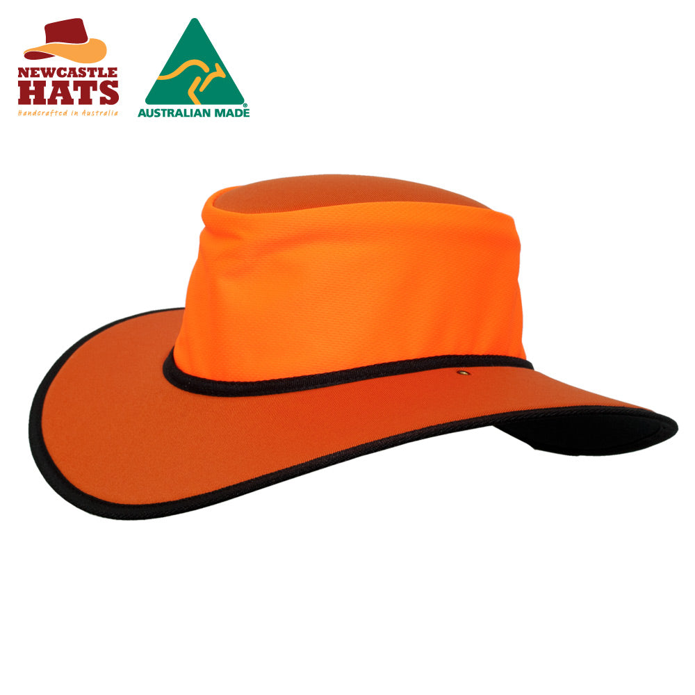 Nullarbor Hi-Vis Micromesh Hat - Yellow/Black | Vision Safe