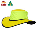 Nullarbor Hi-Vis Micromesh Hat - Yellow/Black | Vision Safe, view 3