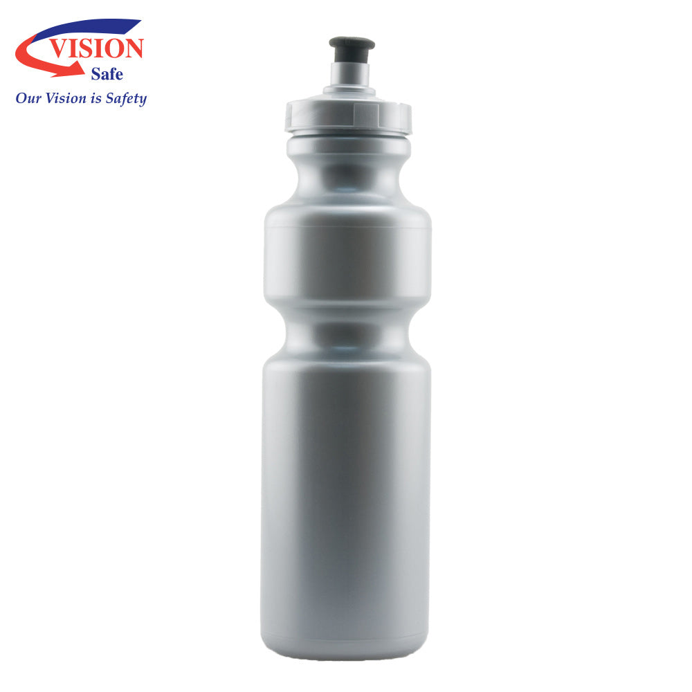 Silver Sports Drink Bottle 750ml | Vision Safe